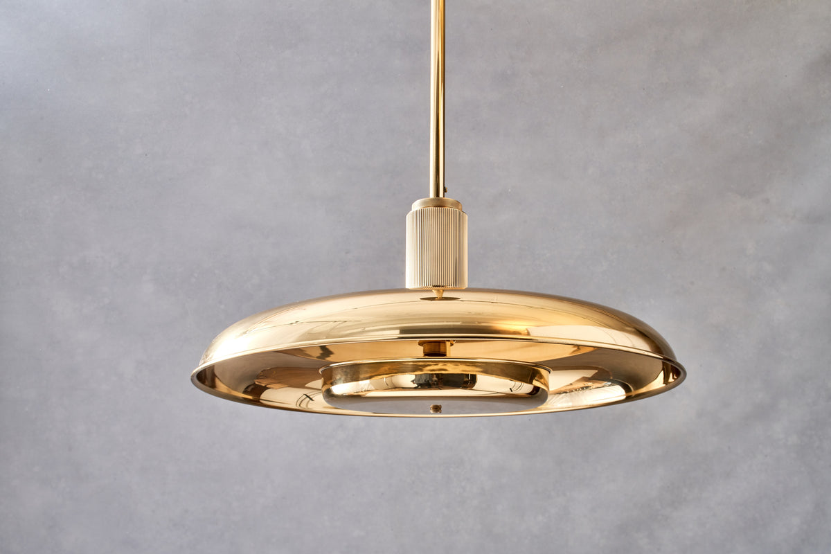 Floor Model - ACSOL - Oscar Pendant 24 - Burnished Brass / Metal Shade (Code 40)