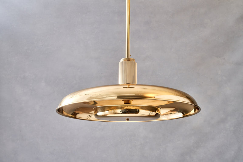 Floor Model - ACSOL - Oscar Pendant 24 - Burnished Brass / Metal Shade (Code 40)