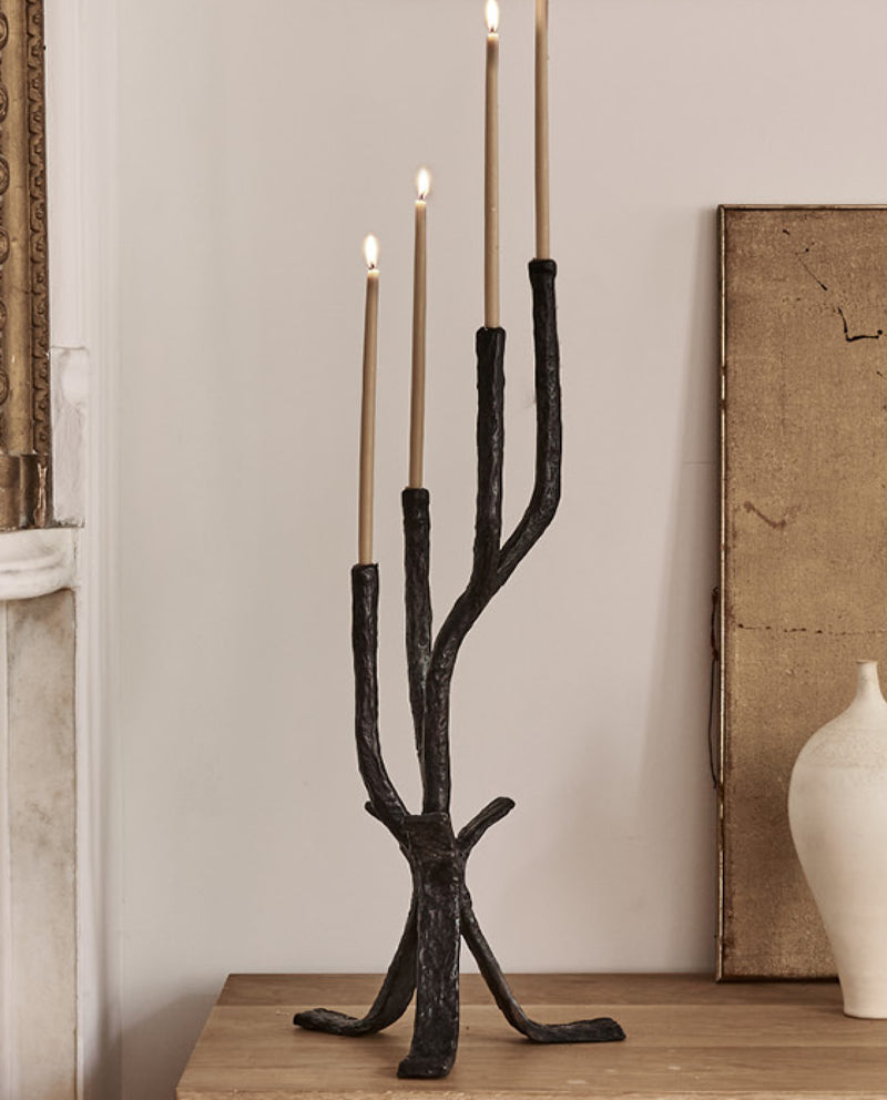 RW Guild Branch Candelabra Bronze