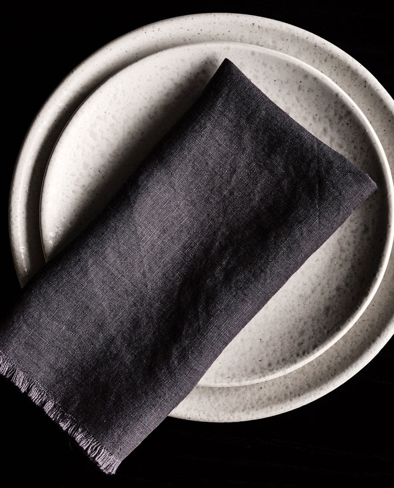 RW Guild Fringed Flax Linen Napkin