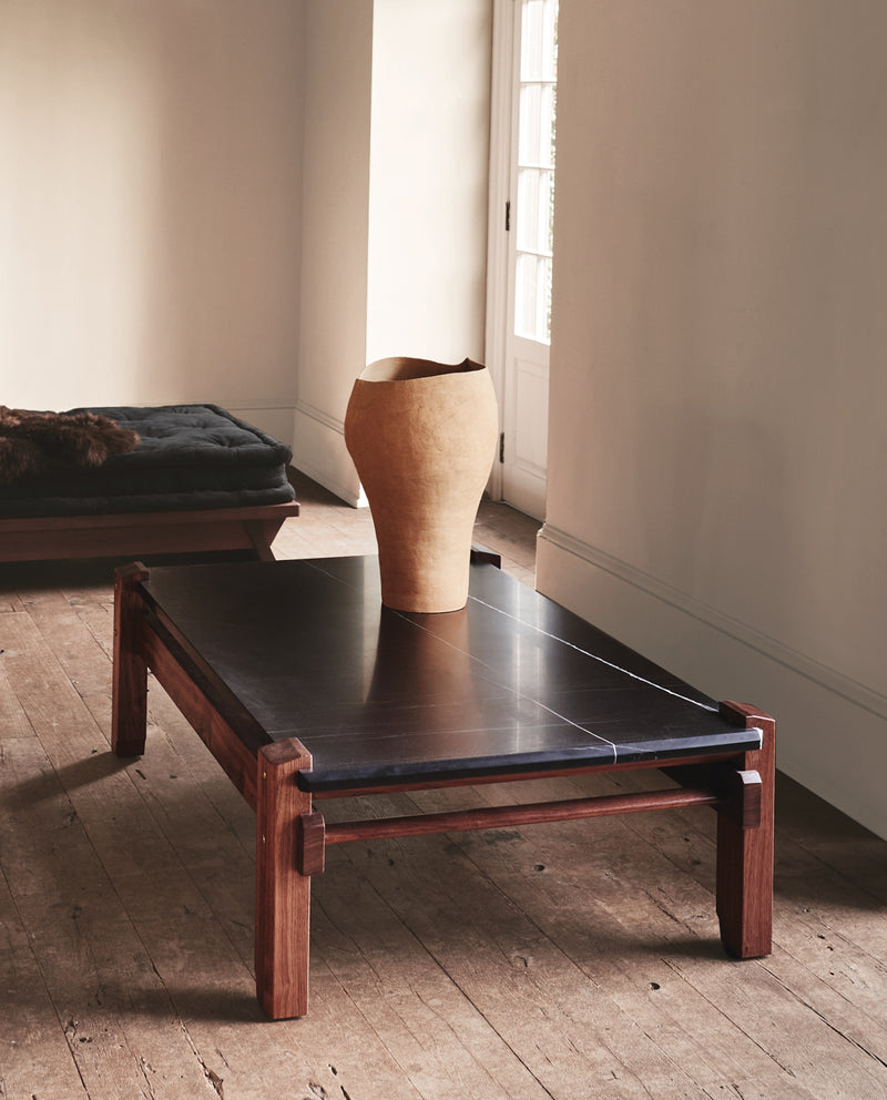 Skafeld Rectangular Stone Coffee Table