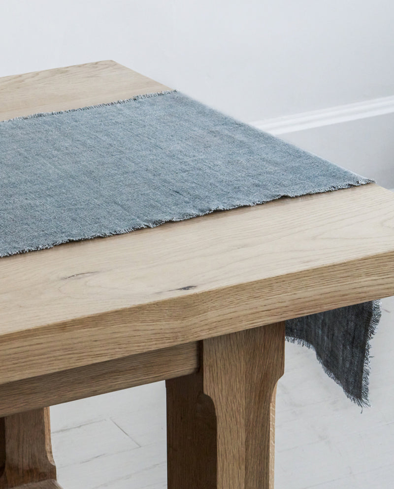 RW Guild Fringe Washed Linen Table Runner