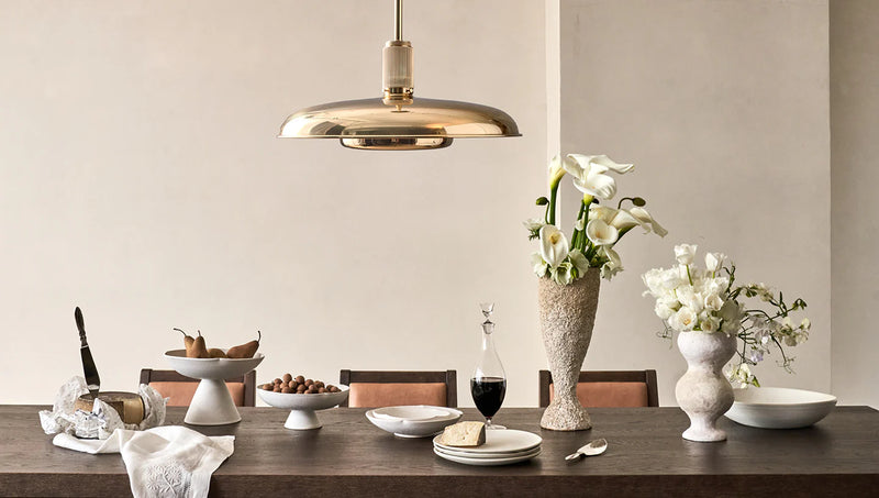 Floor Model - ACSOL - Oscar Pendant 24 - French Silver / Metal Shade (Code 37)