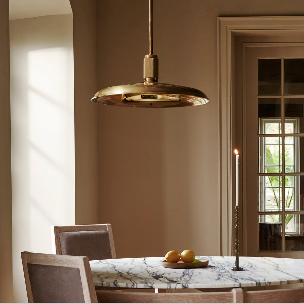 Floor Model - ACSOL - Oscar Pendant 24 - Burnished Brass / Metal Shade (Code 40)