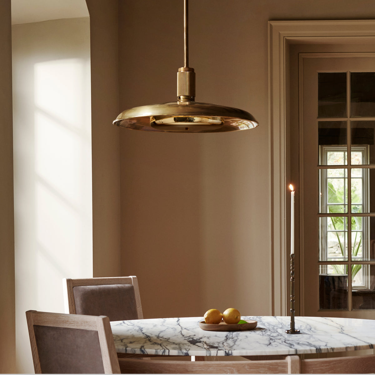 Floor Model - ACSOL - Oscar Pendant 24 - Burnished Brass / Metal Shade (Code 40)