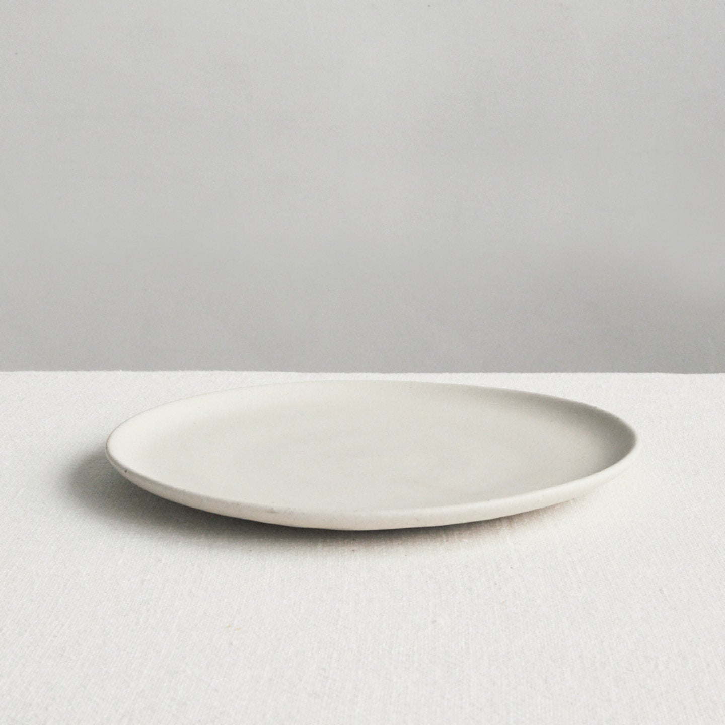 Ceramic Dessert Plate in Milky White Glaze | White Dessert Plates