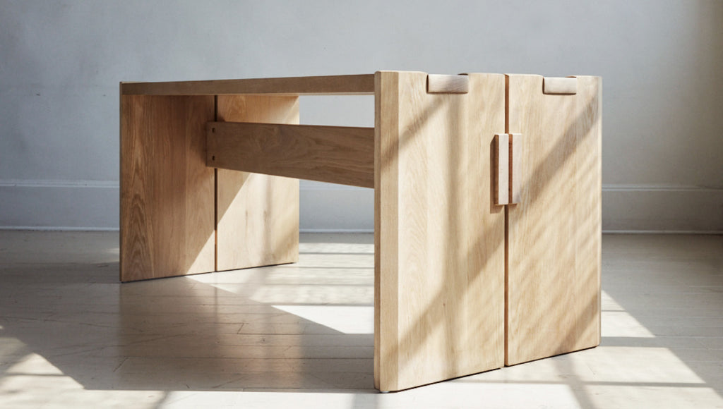 Table Doad Dado Table | Large Wooden Dining Table Made to Order – Roman and ...