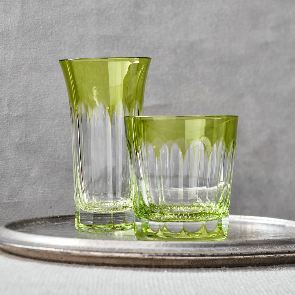 Kimiko Yasuda Crystal Namihana Tumbler in Chartreuse