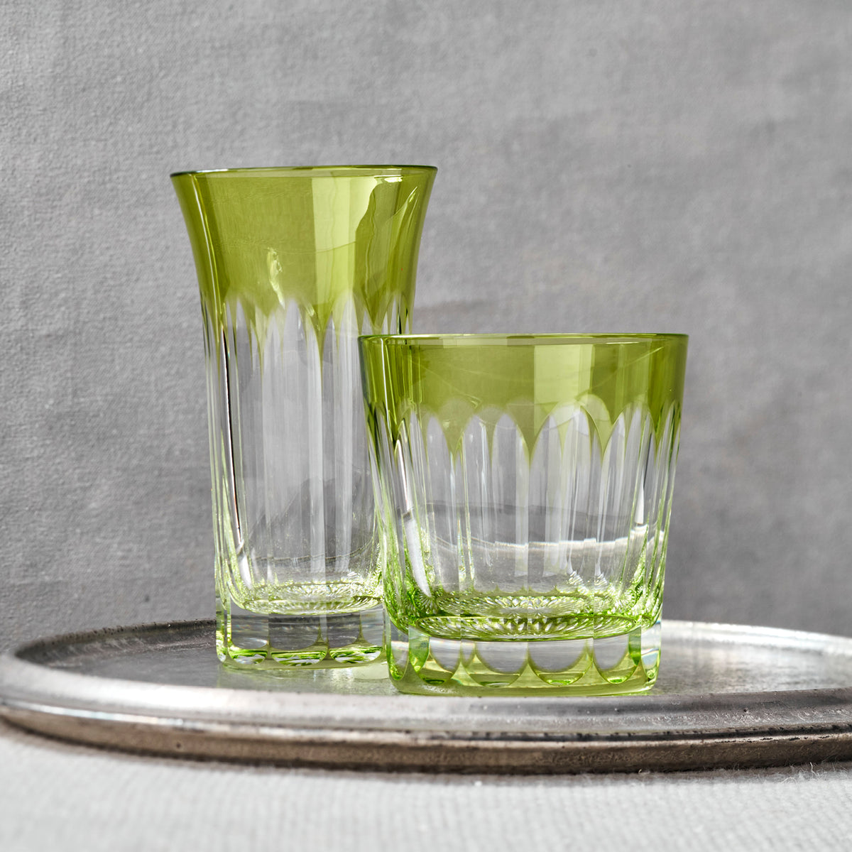 Kimiko Yasuda Crystal Namihana Tumbler in Chartreuse