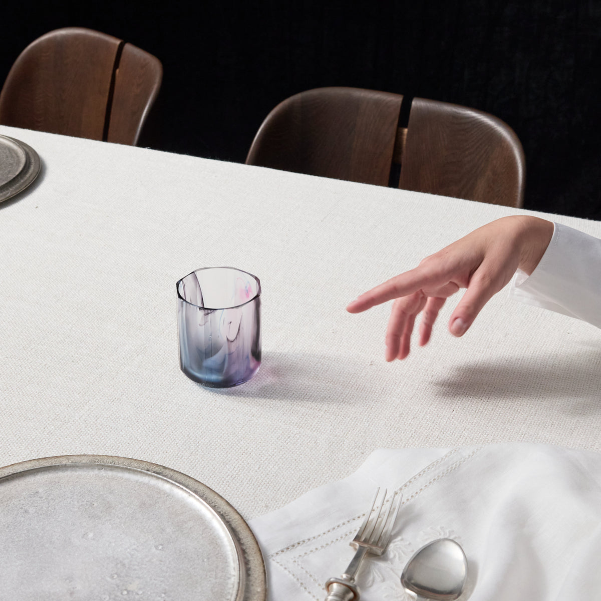 Yuki Osako Facet Rocks Glass in Purple