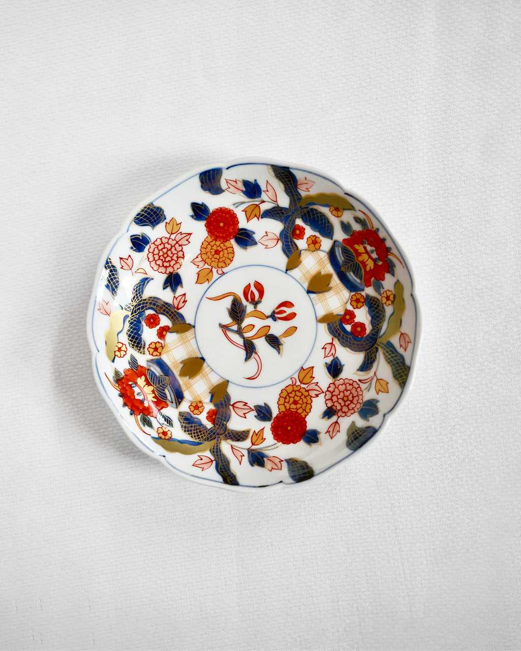 Arita Nishiki Kinrande Bread Plate