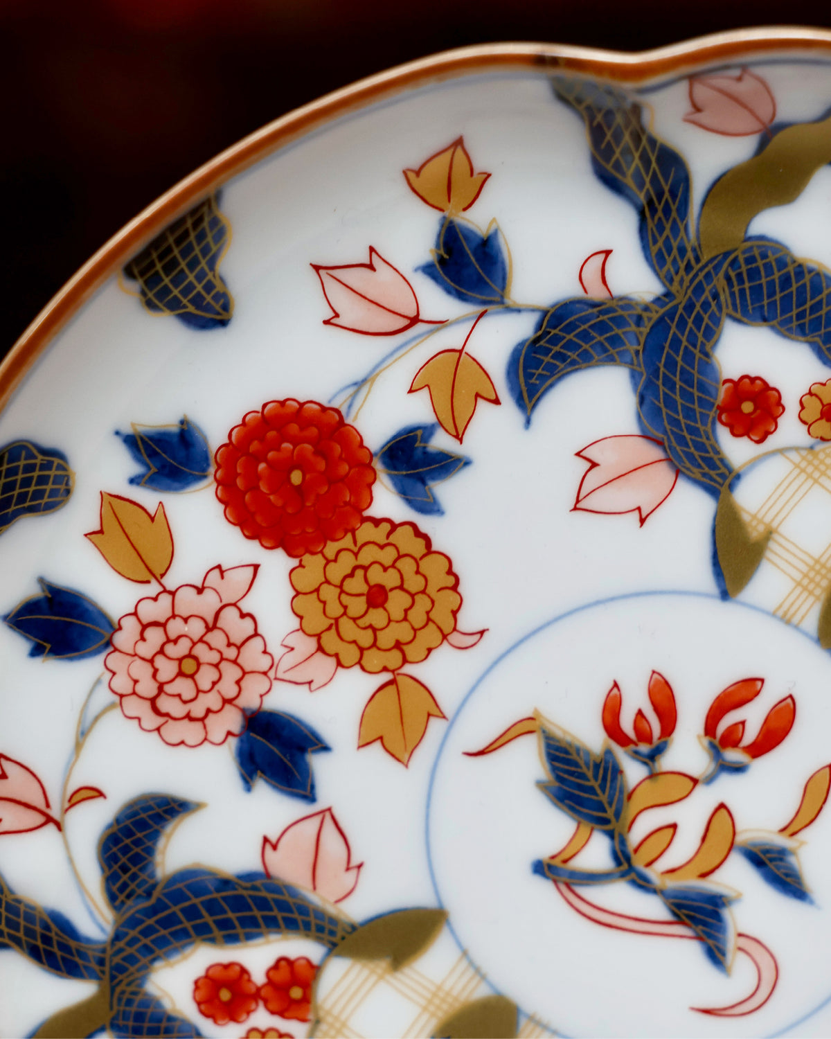 Arita Nishiki Kinrande Dessert Plate