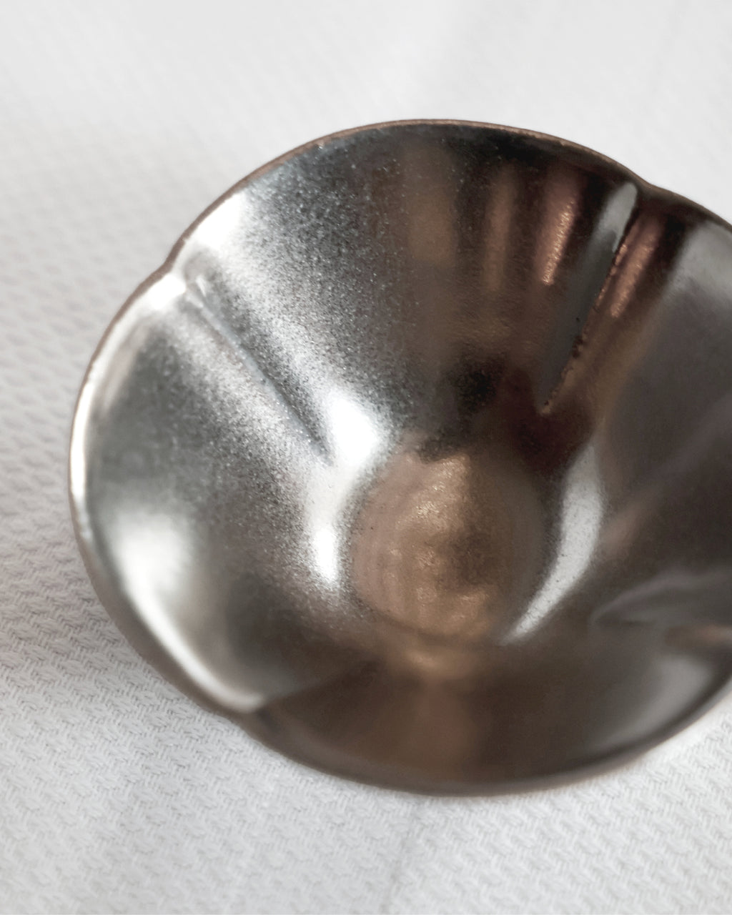 Arita Small Silver Flower Bowl