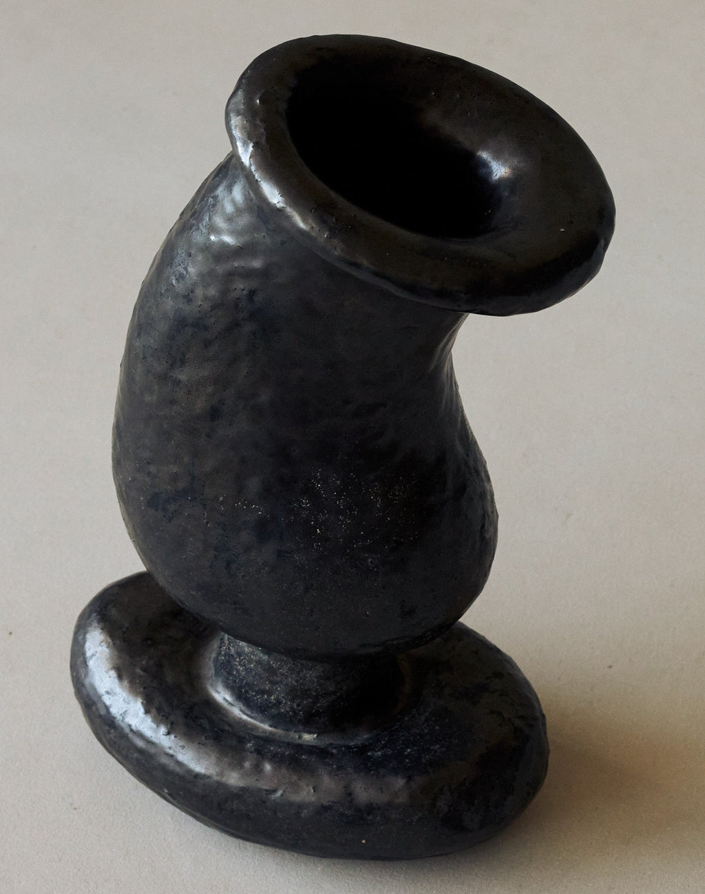 Maggie Wells, Ceramic Sculpture with Black Glaze No. 05