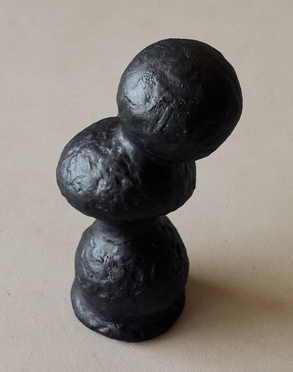 Maggie Wells, Ceramic Sculpture with Black Glaze No. 10