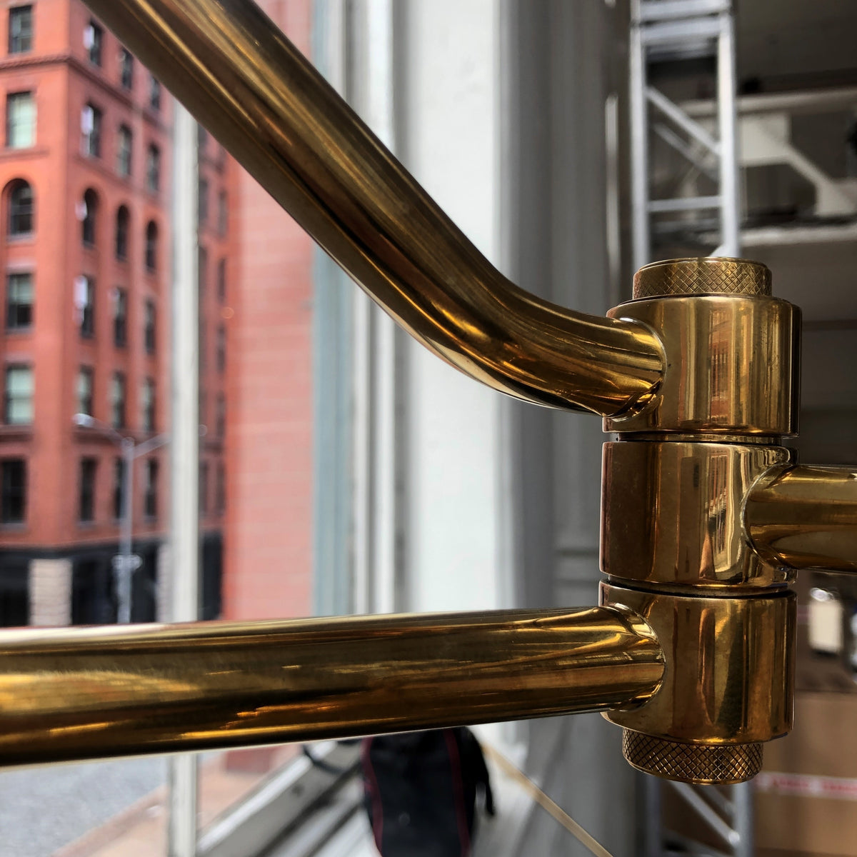 FLOOR MODEL - Oscar Sconce Articulated 16 - Metal Shade - Burnished Brass - Code 07212026-12