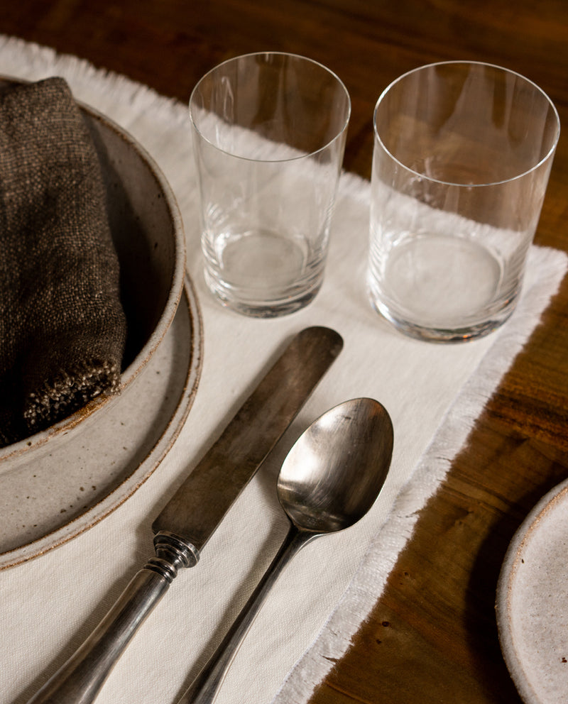 RW Guild Fringed Flax Linen Placemat