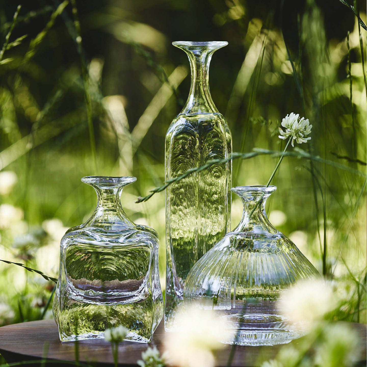 Square Glass Flower Vase | Small Glass Vase & Glass Decorative