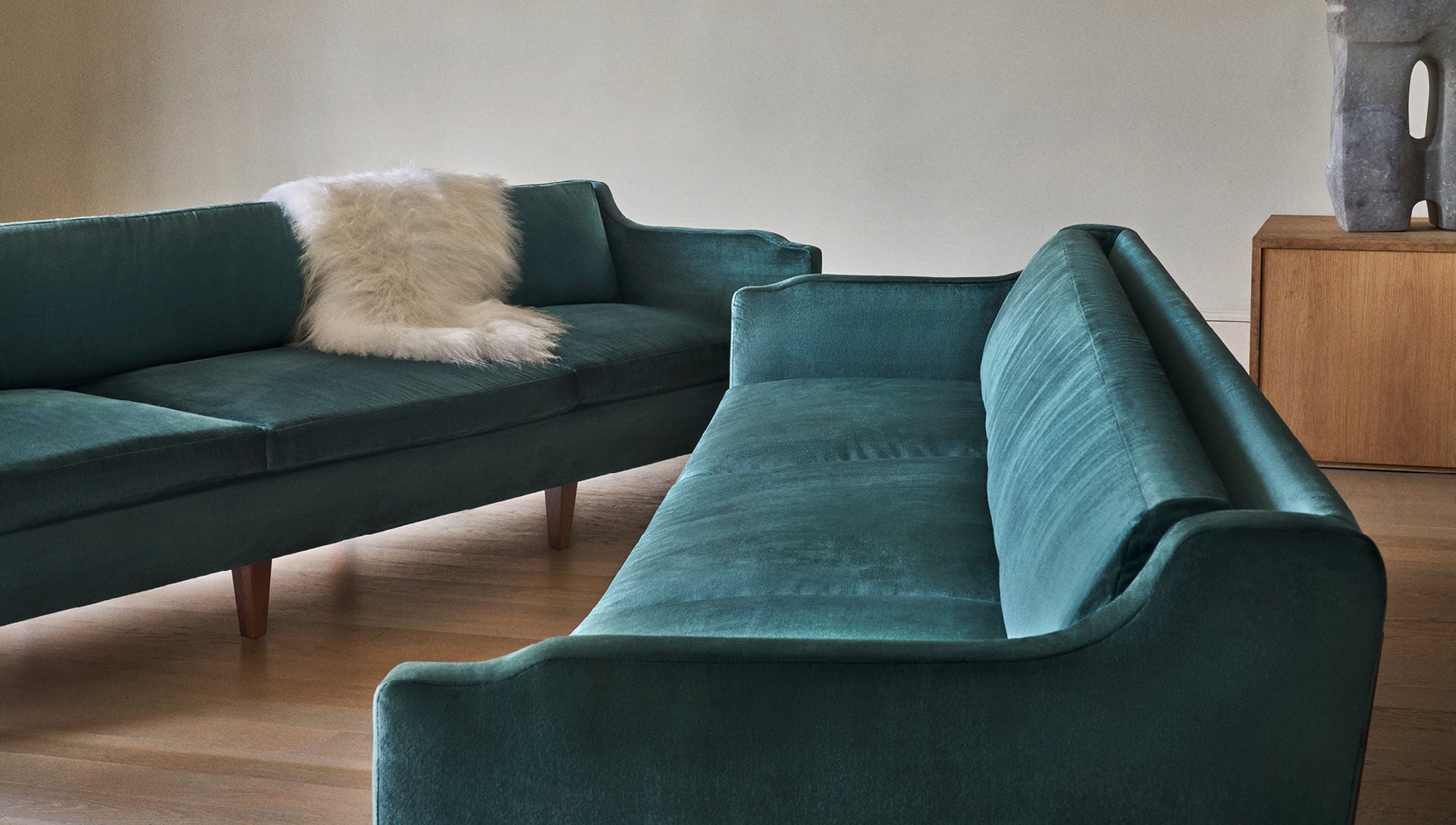 Grande Davenport Sofa | Custom Upholstered Sofa with Solid Wood