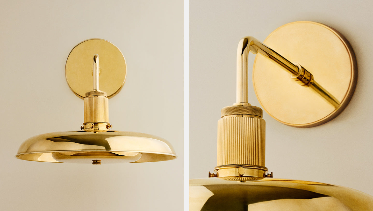 Oscar Fixed Sconce Metal Shade – Roman and Williams Guild