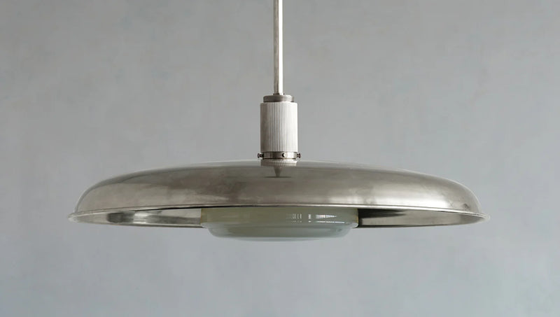 Floor Model - ACSOL - Oscar Pendant 34 - French Silver / Nude Glass (Code 27)