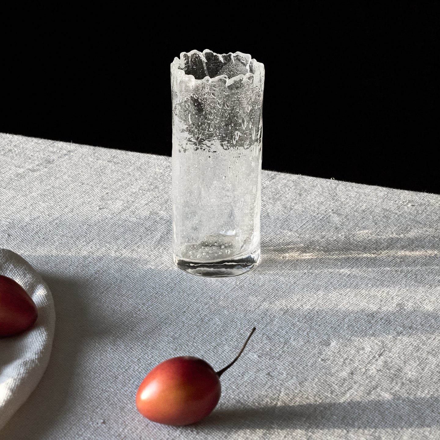 Naoya Arakawa Tall Crackle Crown Vase