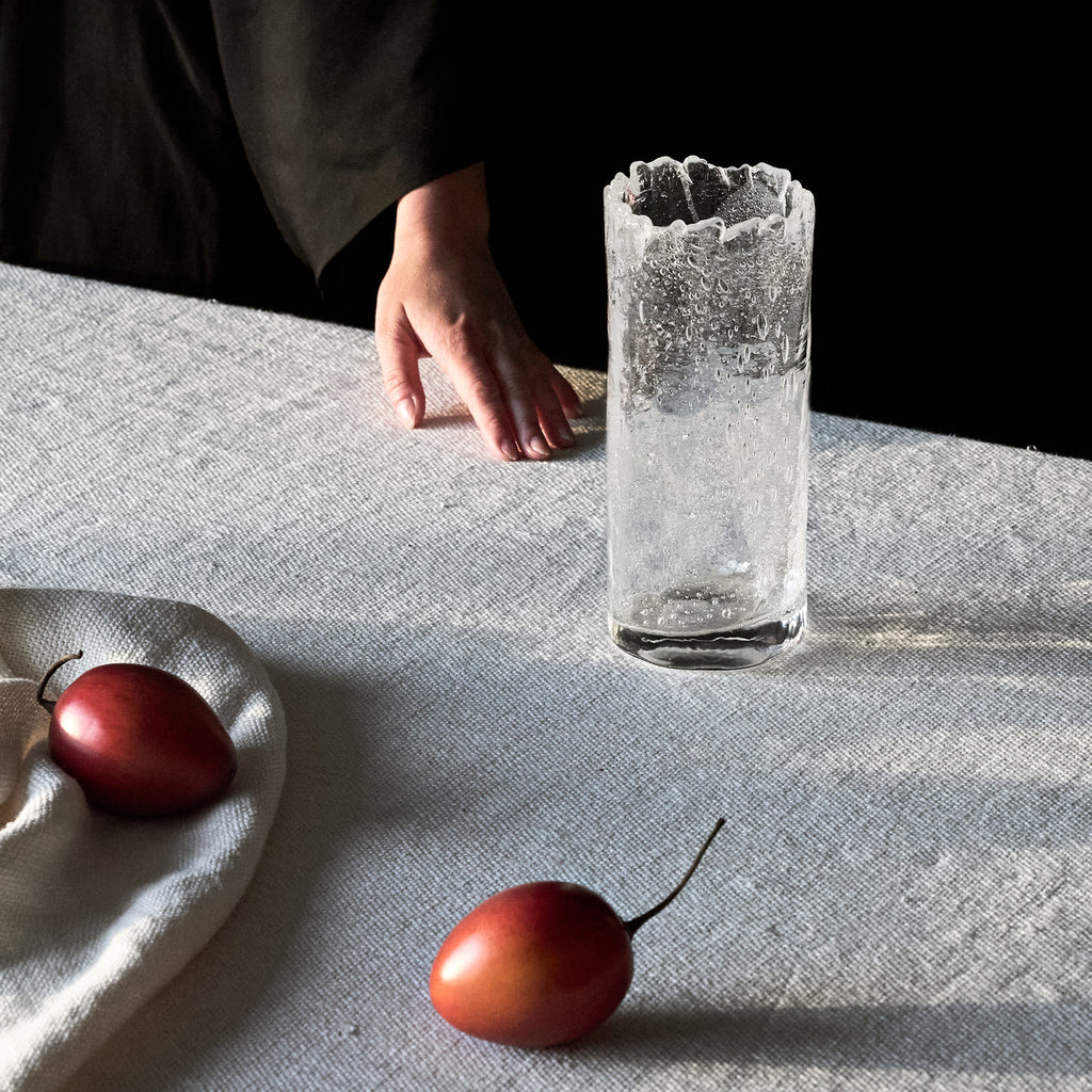 Naoya Arakawa Tall Crackle Crown Vase