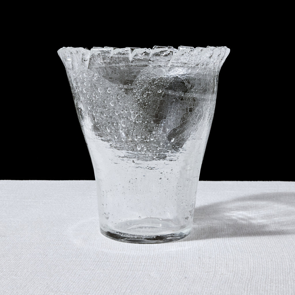 Naoya Arakawa Crackle Morning Glory Vase