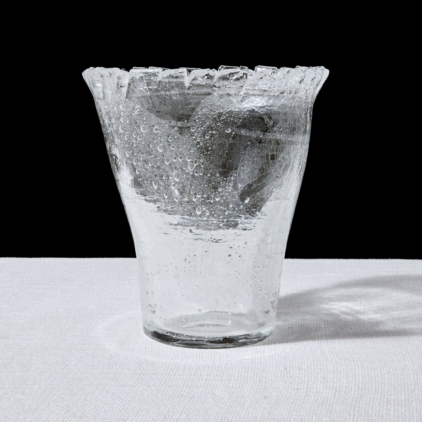 Naoya Arakawa Crackle Morning Glory Vase