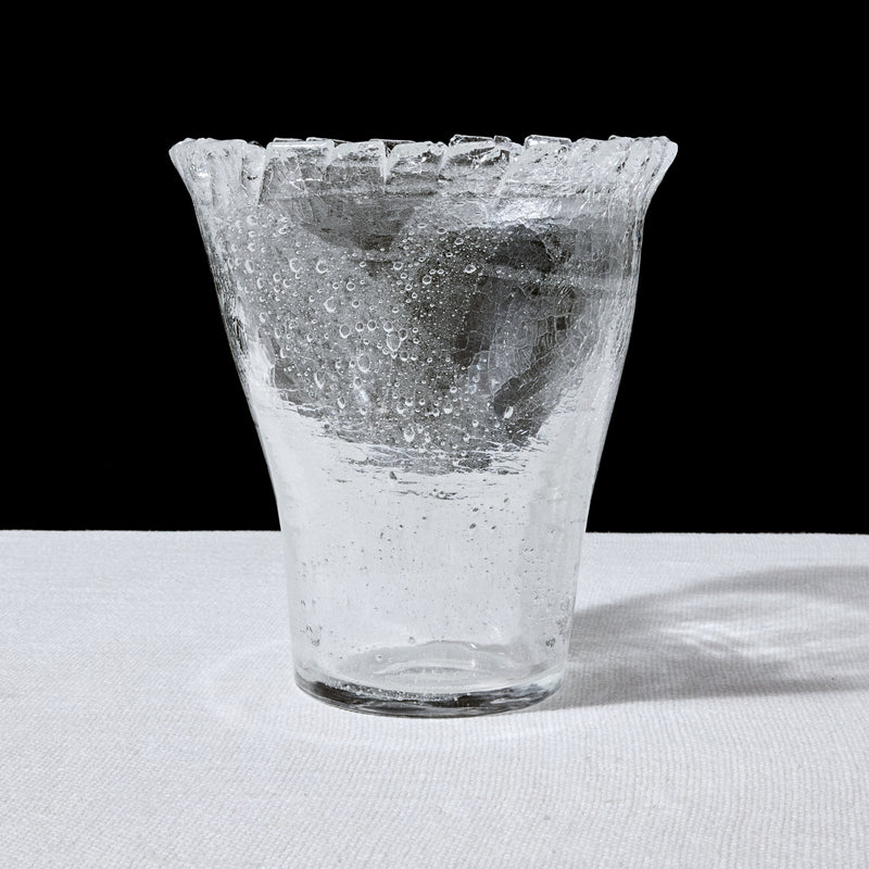 Naoya Arakawa Crackle Morning Glory Vase