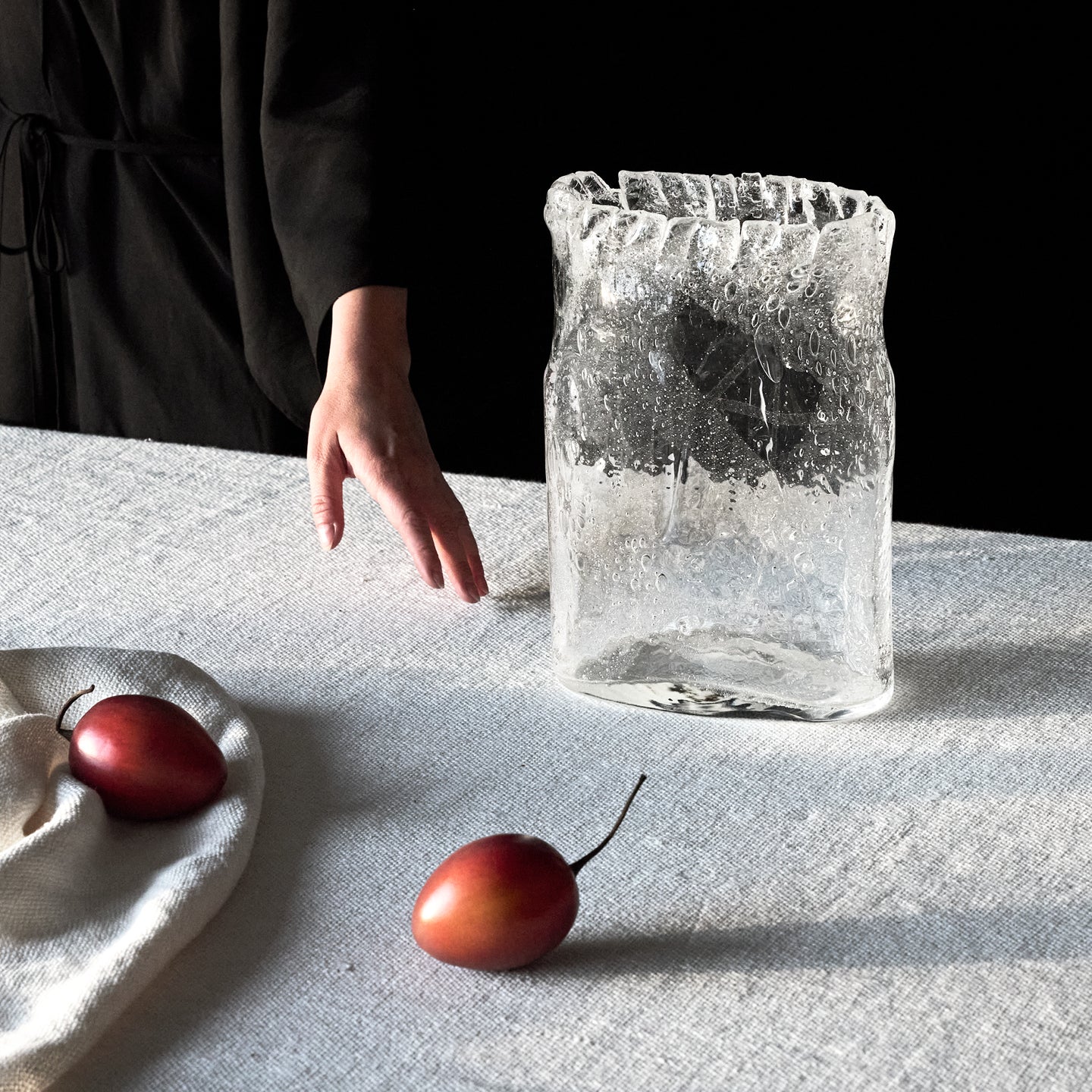 Naoya Arakawa Oval Crackle Vase