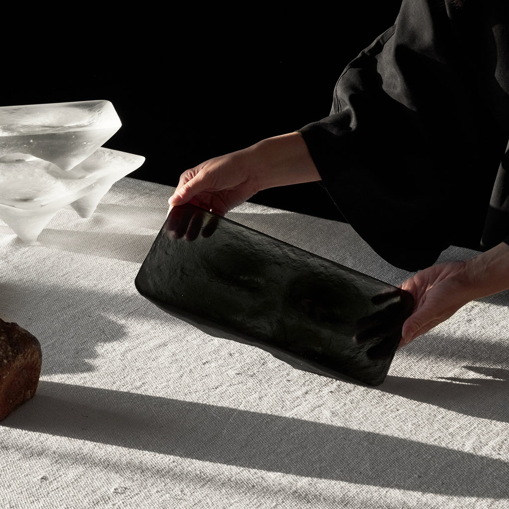 Naoya Arakawa Small Jurassic Platter in Smoke