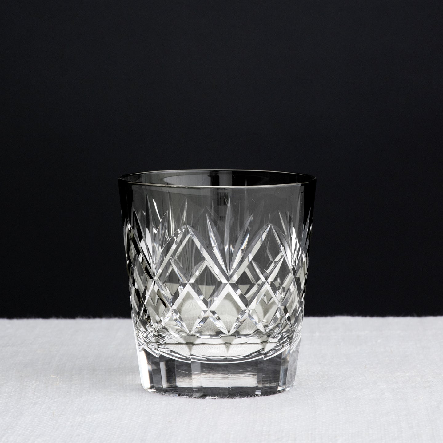 Shimizu Glass Yarai Sasa Rocks Glass in Gray