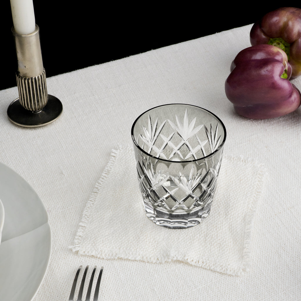 Shimizu Glass Yarai Sasa Rocks Glass in Gray