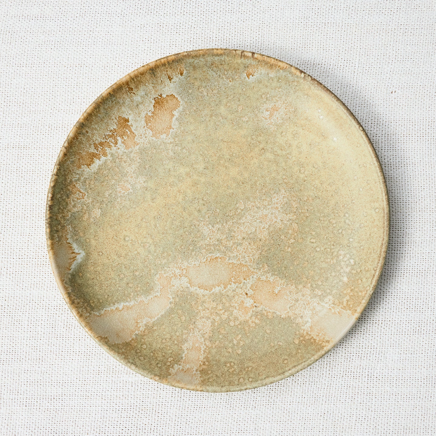 Hand Glazed Ceramic Dinner Plate | White Plates & Classic