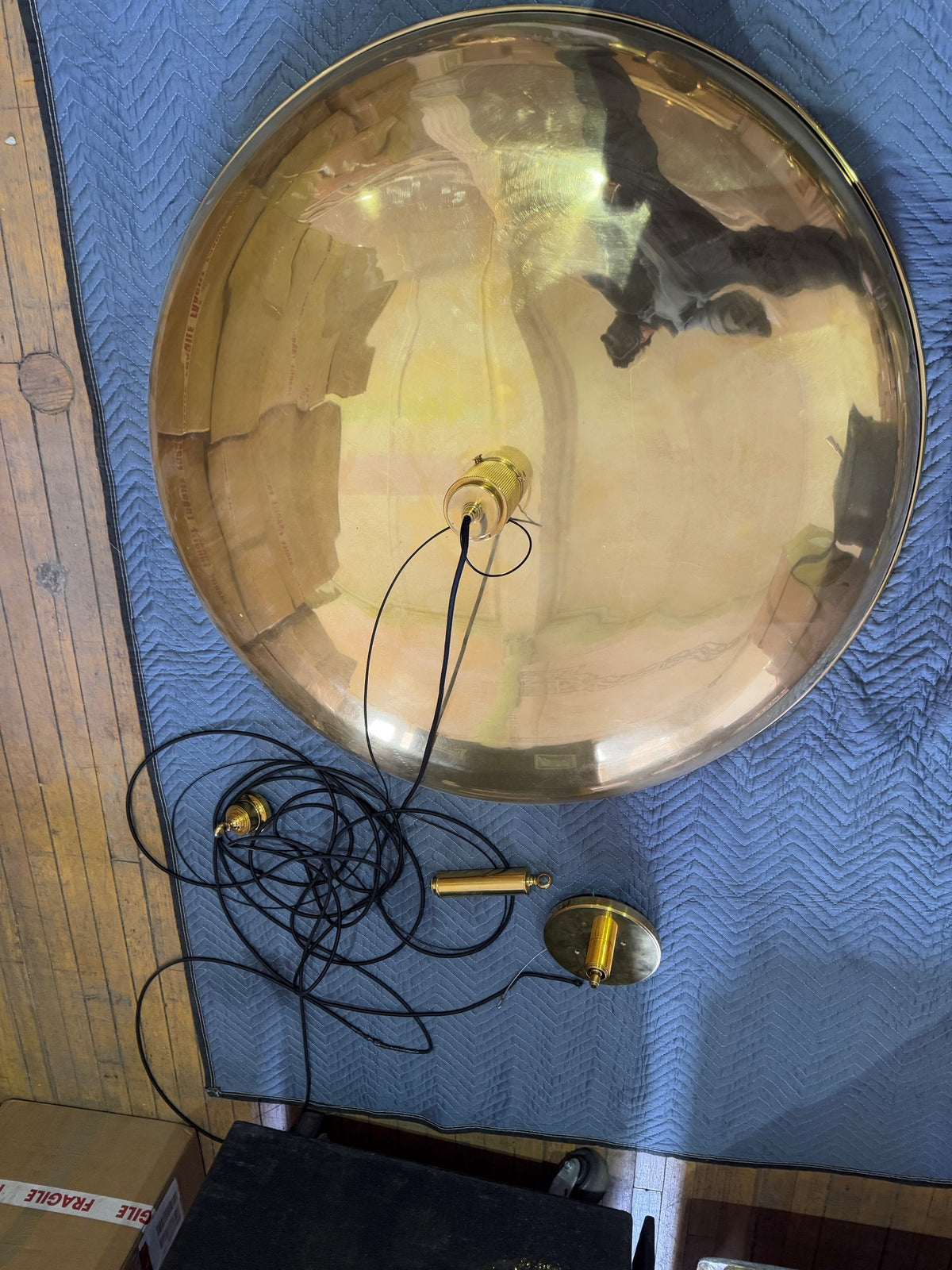 Floor Model - ACSOL - Oscar 44 Counterweight - Burnished Brass / Nude Glass (Code 99)