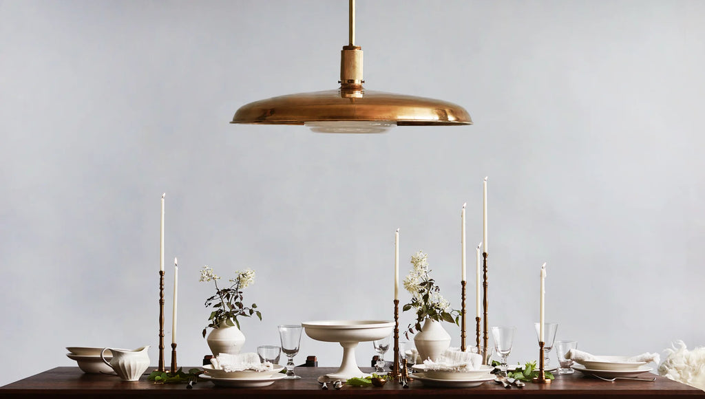Floor Model - ACSOL - Oscar Pendant 24 - Blackened Brass / Nude Glass (Code 32)