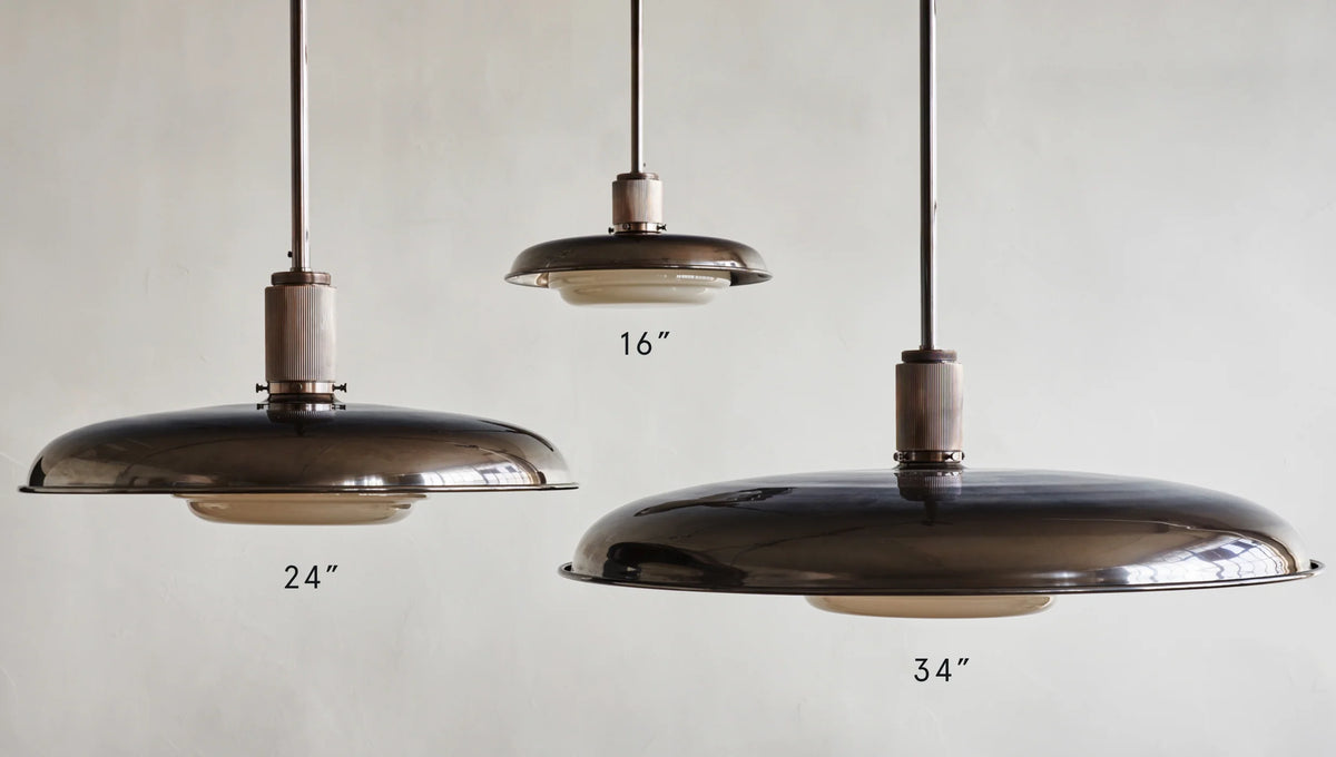 Floor Model - ACSOL - Oscar Pendant 24 - Rose Gold / Nude Glass (Code 39)
