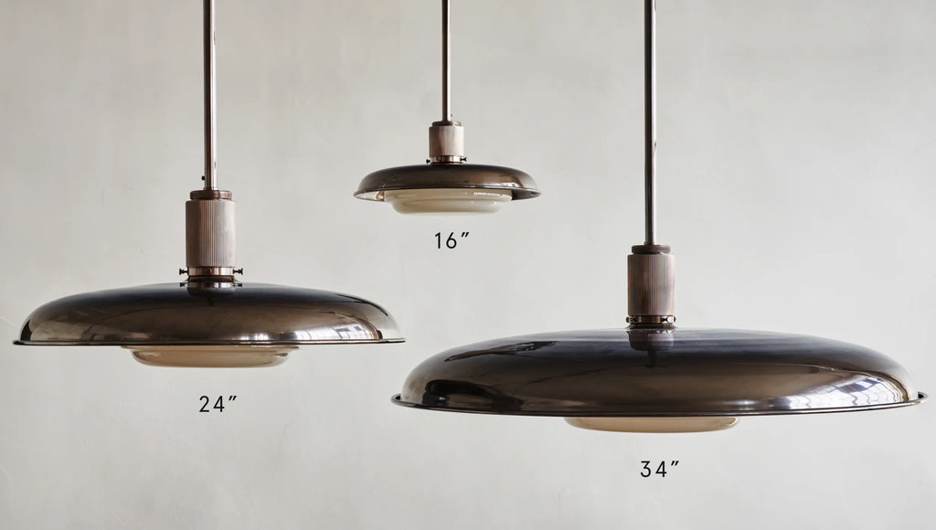 Floor Model - ACSOL - Oscar Pendant 24 - Blackened Brass / Nude Glass (Code 32)