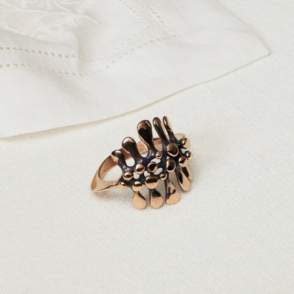 Jack Boyd Studio Grapevine Napkin Ring in Bronze