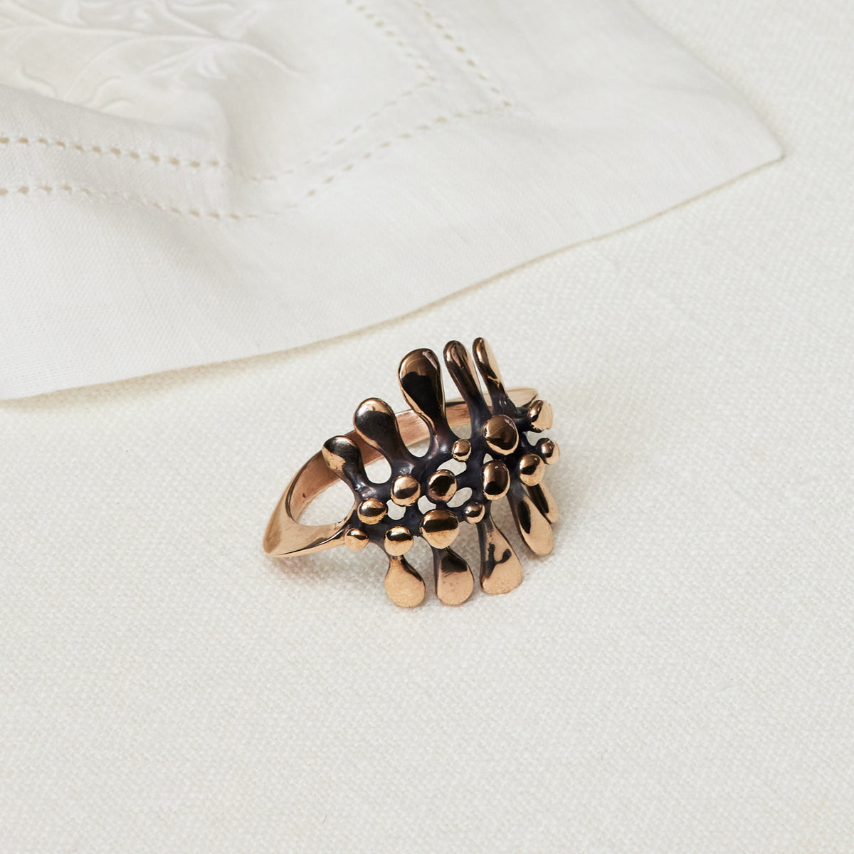 Jack Boyd Studio Grapevine Napkin Ring in Bronze