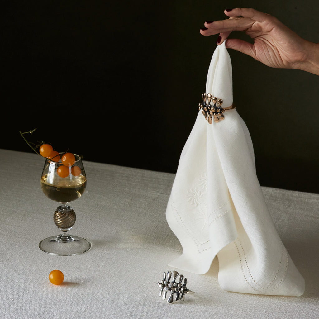 Jack Boyd Studio Grapevine Napkin Ring in Bronze