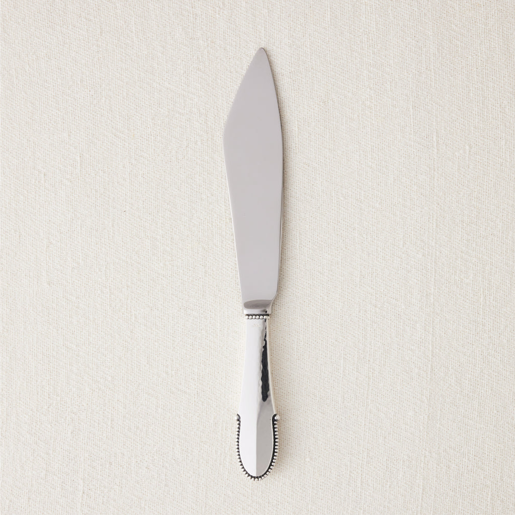 Georg Jensen Sterling Silver Cake Knife in Beaded