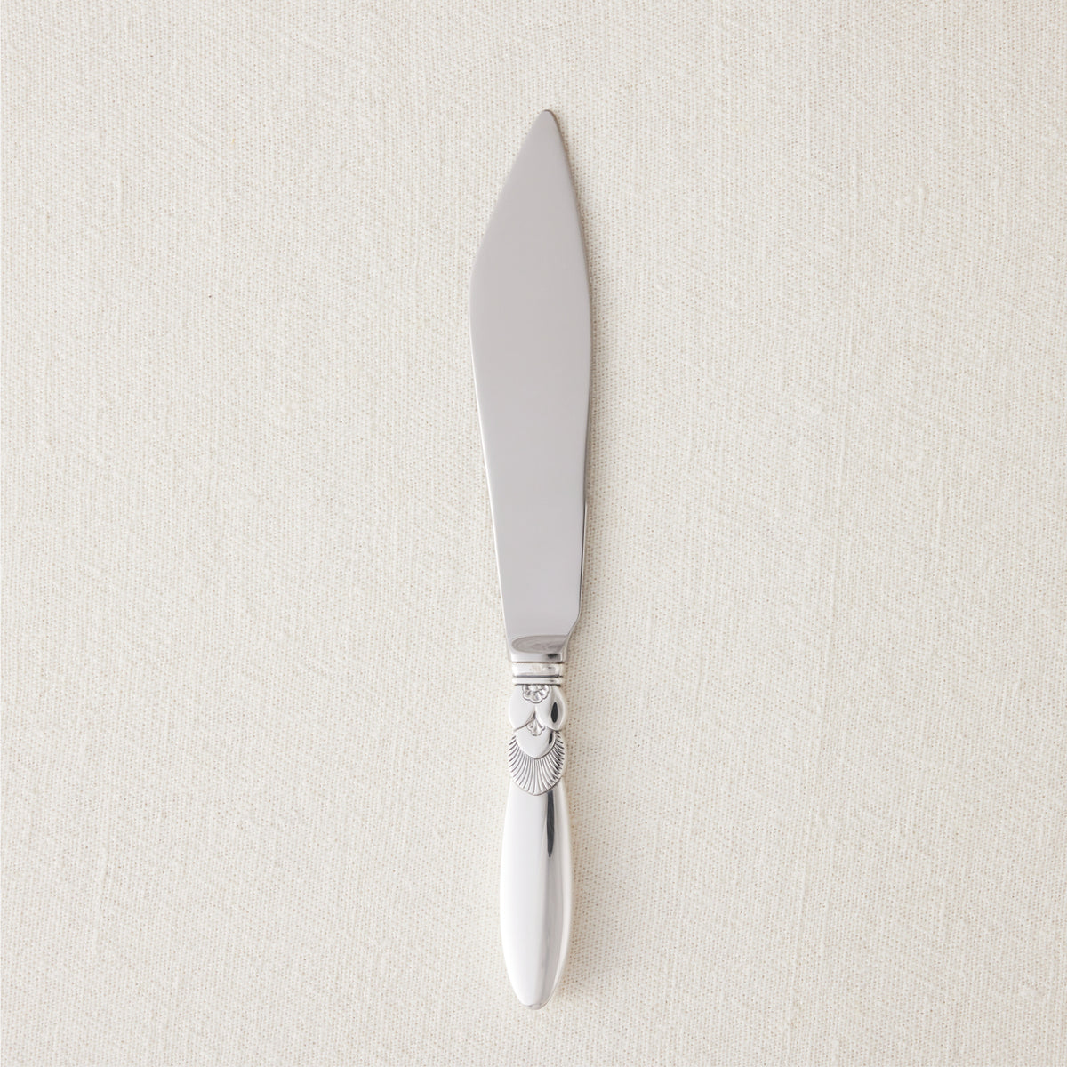 Georg Jensen Sterling Silver Cake Knife in Cactus
