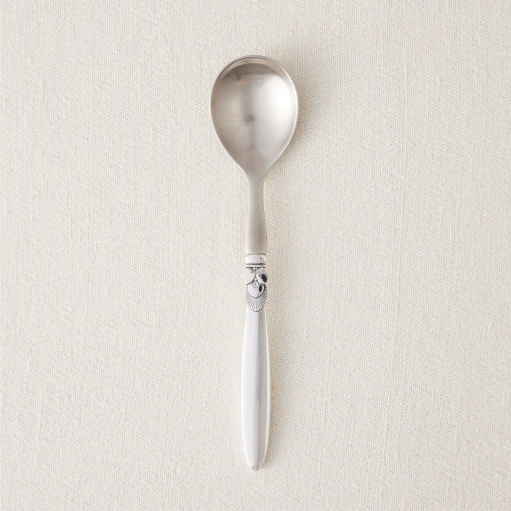 Georg Jensen Sterling Silver Salad Serving Utensils in Cactus