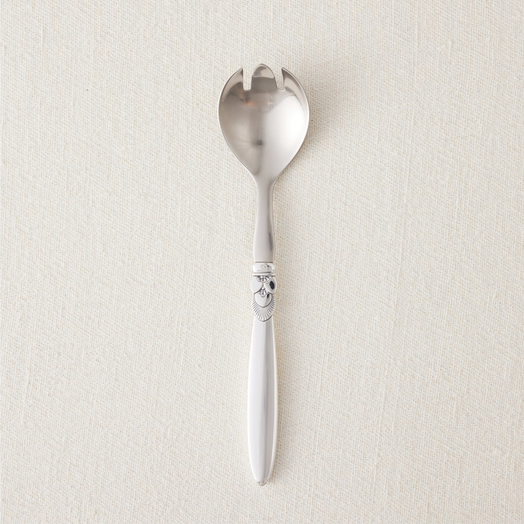 Georg Jensen Sterling Silver Salad Serving Utensils in Cactus