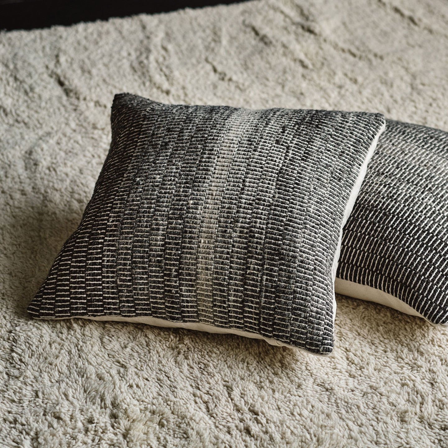 Madda Studio Greige Pillow in Band Design